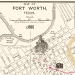 Fort Worth Map of Downtown, Circa 1885