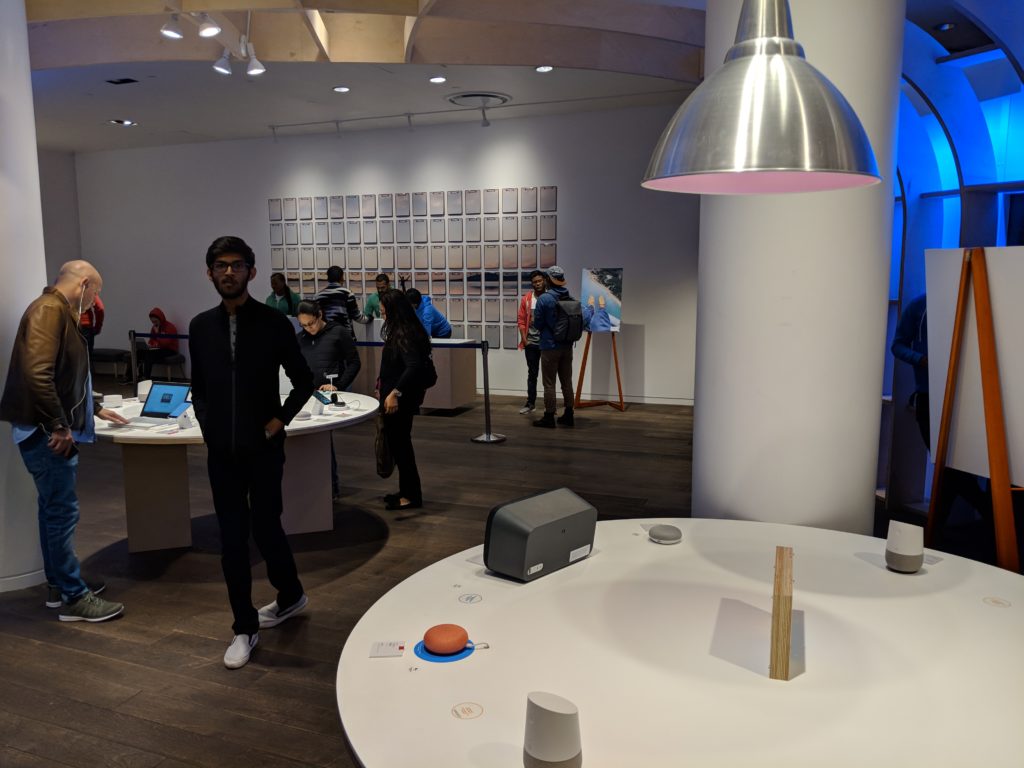 Product Displays in Google's Popup Store