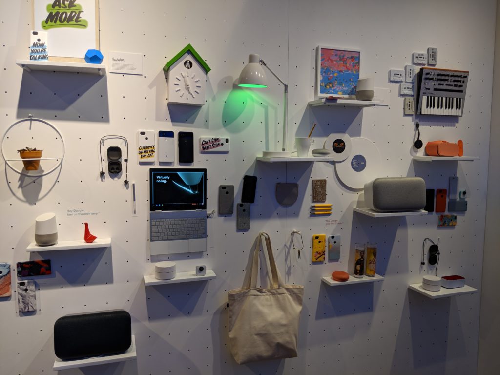 Product displays as a form of entertainment, Google Pop-Up Store, NYC.